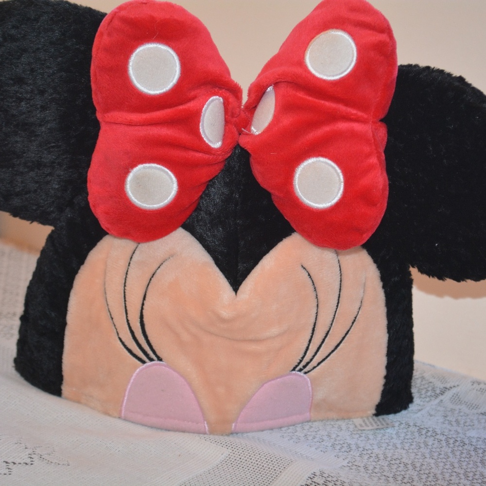 Vintage Disney Minnie Mouse Ears Plush Adult Hat